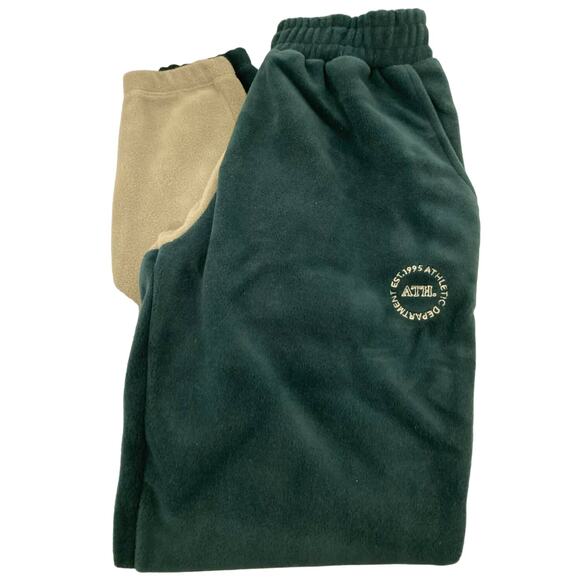 Topshop Colorblock Fleece Joggers Sweat Pants Sz 4-6 Two-Tone Green NWT - Picture 4 of 7